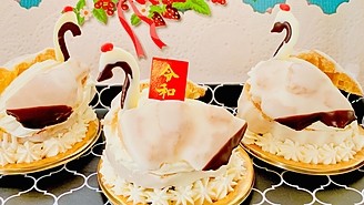 鶴シュー、鶴は千年シュー、敬老の日ケーキ、令和元年